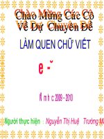 Làm quen chữ e - ê