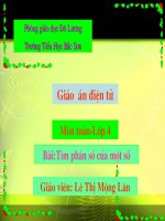 Toan: Tim phan so cua mot so
