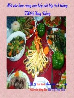 Cùng vào bếp với học sinh 9A -H­ưng Đồng