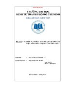 đề tài cao su tự nhiên – sản phẩm lợi thế của việt nam trên thị trường thế giới