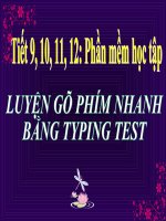 luyện gõ phím nhanh bằng Typing test
