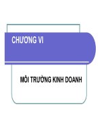 bài giảng kinh doanh thương mại - chương 6 môi trường kinh doanh