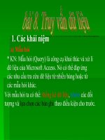 bài 8. Truy vấn dữ liệu