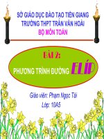 Phương trình đường Elíp (hot)