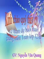 GA môn toán 12 thi GV dạy giỏi tỉnh BP - GDTX