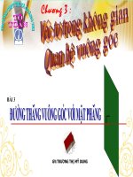 đường thẳng vuông góc mặt phẳng