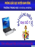 CỘNG TRỪ ĐA THỨC 1 BIIẾN - ĐẠI SỐ 7