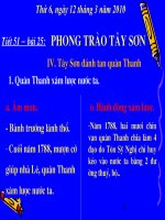 tiết 51-Tây Sơn đánh tan quân Thanh