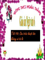 Cậu trần thuật đơn không có từ là