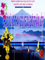 tn4 TỪ NGƯ VE ĐỘNG TỪ