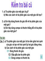 tính chất tia phân giác của một góc