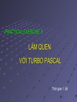 Làm Quen với TURBO Pascal