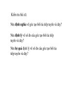 Tiết 44-Góc có đỉnh ở bên trong, bên ngoài đường tròn