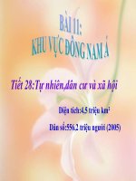 bài 11.Đông Nam Á