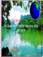 bài 34:Vấn đề phát triển thương mại du lịch