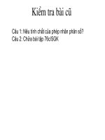 t/c cơ bản của phép nhân PS