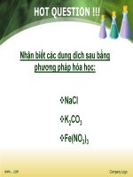 phần phản ứng thủy phân