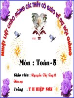 Toán: Nhan so do thoi gian