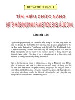 Tìm hiều chức năng đặt tên khối động (Dynamic Range) và ứng dụng