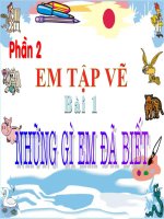 Em tập vẽ: Những gì em đã biết
