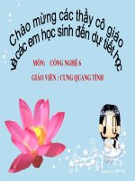 tiết 56: quy trình tổ chức bữa ăn(tiết 2)