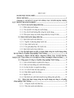 MỘT SỐ GIẢI PHÁP NHẰM HOÀN THIỆN CÔNG TÁC TUYỂN DỤNG NHÂN LỰC TẠI CÔNG TY CỔ PHẦN CÔNG NGHIỆP VĨNH TƯỜNG