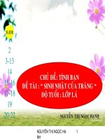 Sinh nhật của trăng