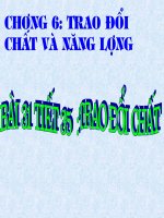 tiết 35: trao đổi chất và năng lượng