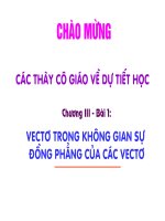 Vec tơ trong không gian