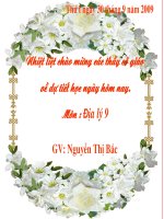 Tiết 11- Địa 9: Các Nhân Tố ảnh hưởng tới sự phát triển và phân bố CN