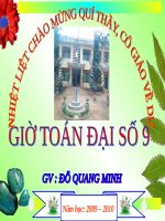 Bài 7. Hệ thức Vi-ét và ứng dụng