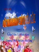 các thành phần chính của câu t.107 văn 6