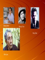 Chân dung các nhà văn ( thơ) Việt Nam