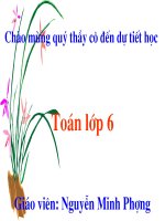 Tiet 40: toan 6- Lam quen voi so nguyen am