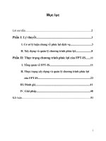 Thực trạng và giải pháp hoàn thiện chương trình phúc lợi của FPT IS