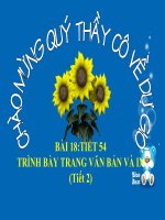 trinh bay trang van ban va in