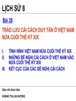 bai 28: trao luu cai cach duy tan