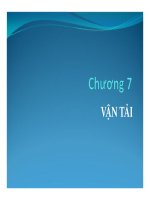 bài giảng quản trị chuỗi cung ứng - chương 7 vận tải