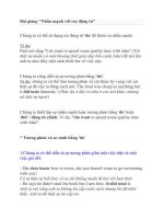 bài giảng nhấn mạnh với trợ động từ