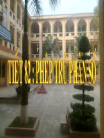 Bai giang phep tru phan so hay