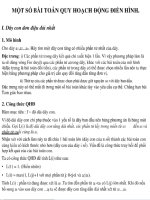 Một số bài toán Quy Hoạch Động