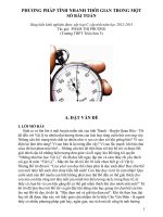 Phương pháp tính nhanh thời gian trong một số bài toán: dao động điều hòa, sóng cơ, điện xoay chiều, mạch dao động... bằng công thức định nghĩa tần số góc