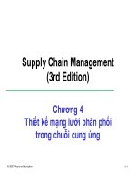 bài giảng quản trị chuỗi cung ứng - chương 4 thiết kế mạng lưới phân phối trong chuỗi cung ứng