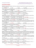 Trắc nghiệm tổng hợp sóng cơ