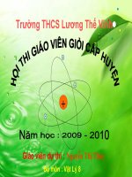 VL8 Tiết 27:Dẫn nhiệt