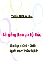 một số giáo án BGĐT