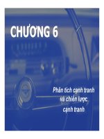 bài giảng chiến lược marketing - chương 5 phân tích cạnh tranh và chiến lược cạnh tranh