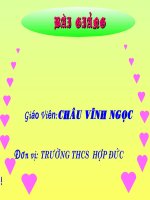 Tiết 56 Tác động của con người