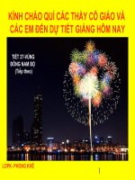 TIẾT 37-BÀI 33- VÙNG ĐÔNG NAM BỘ ( TIIẾP THEO)- DỊCH VỤ