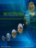 bài 11: Đông nam Á ( tiết 1)